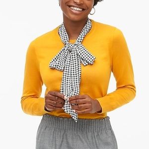 Mustard J.Crew sweater with neck scarf 💛 NWT